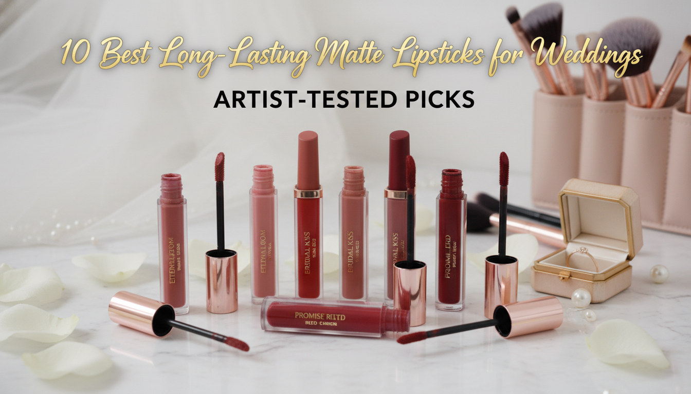 10 Best Long-Lasting Matte Lipsticks for Weddings: Artist-Tested Picks