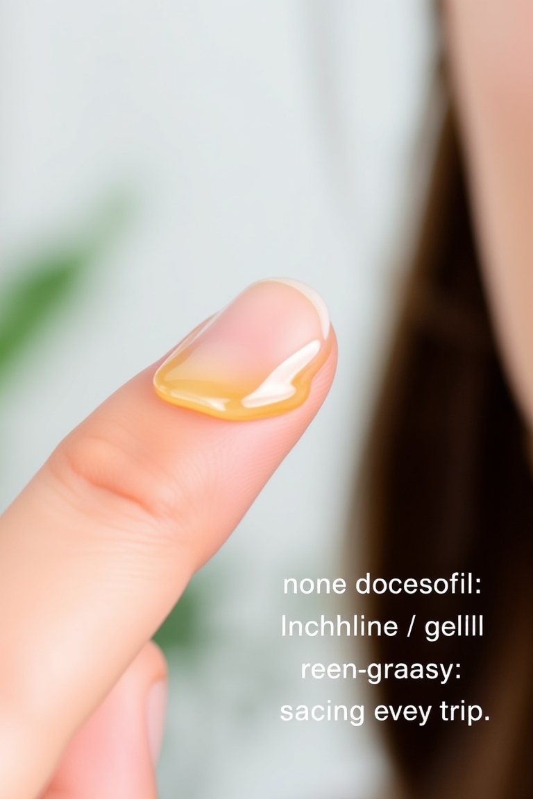 applying a lightweight face oil