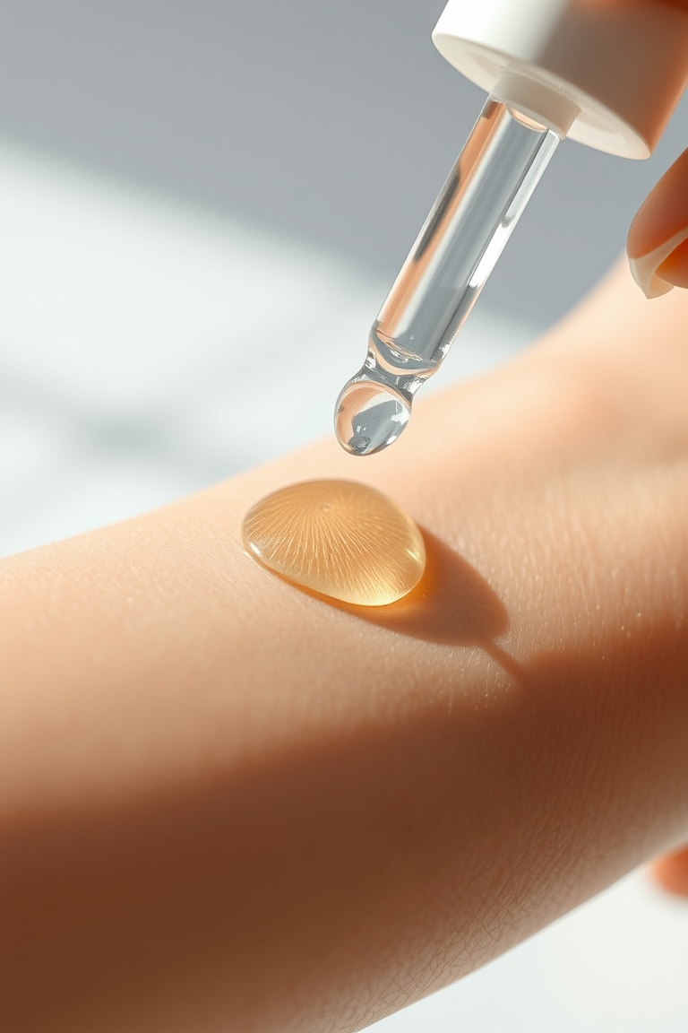 vitamin c serum dark patches application