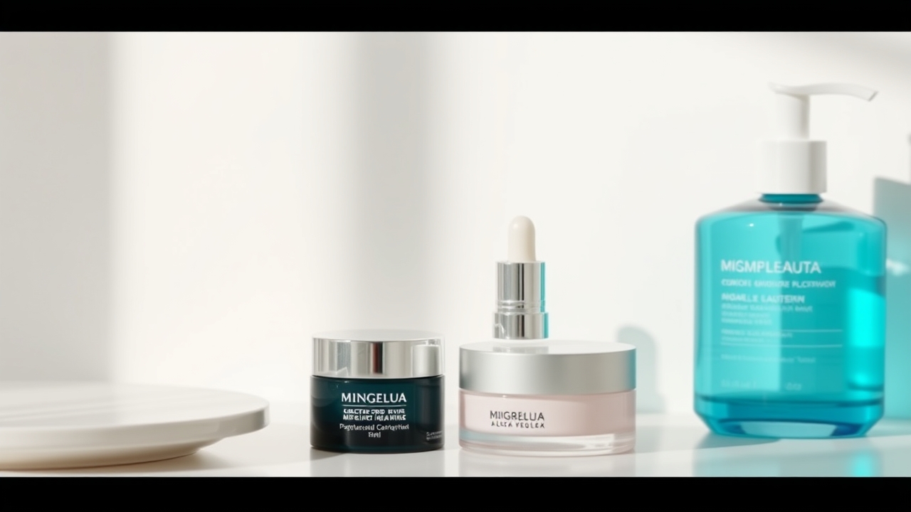Applying a dry skin cream in a gentle circular motion