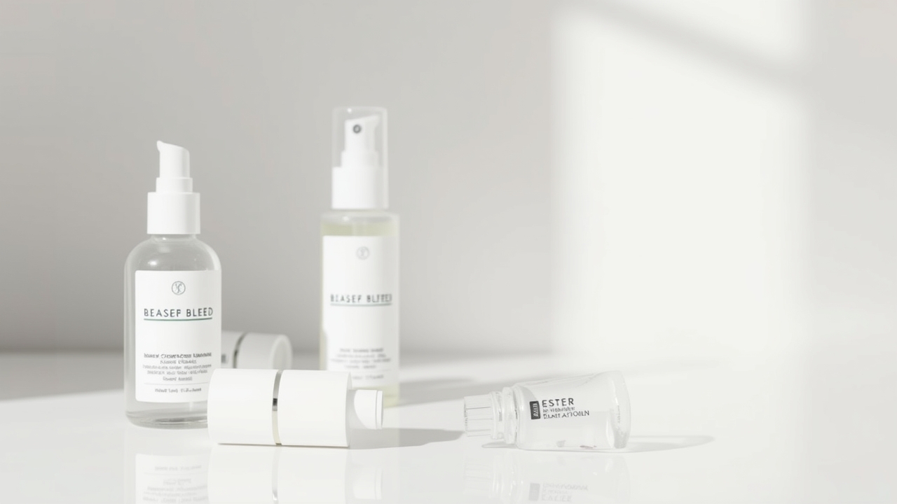 matte sunscreen application step