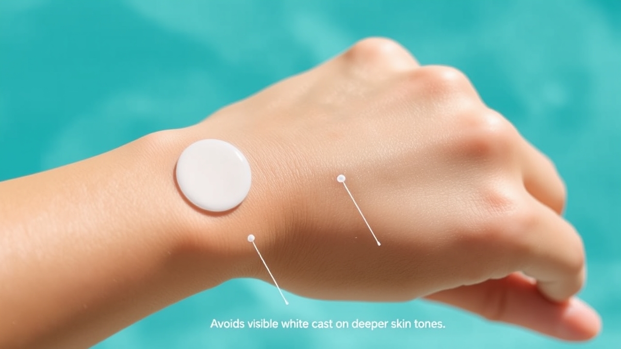 Applying invisible SPF on deeper skin tone wrist