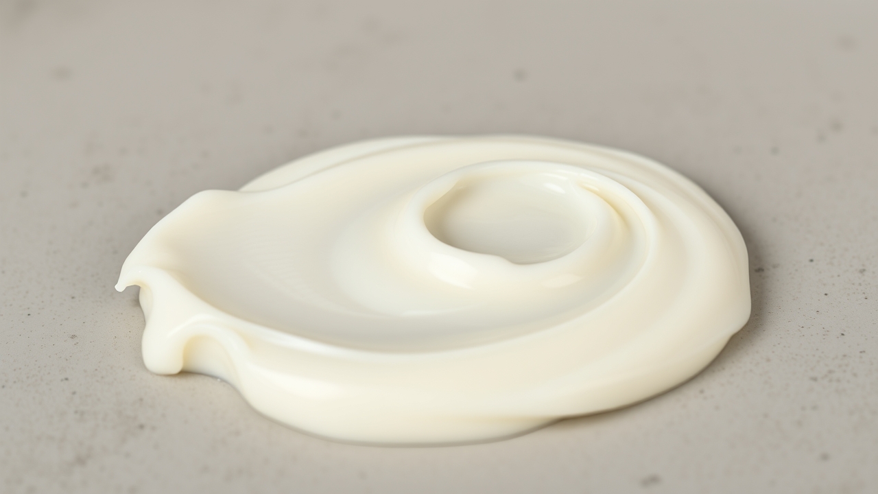 Detailed texture of a repairing hand cream for skin recovery